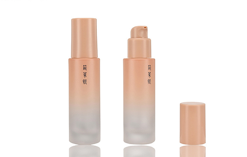 30ml  원형 주문제작 파운데이션 용기내부 포장재포장재 화장품 로션 패키지 용 Winpack 맞춤형 로션 펌프 핑크색 유리 30ml 병