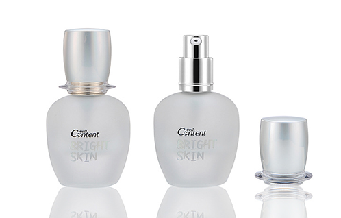 30ML 타원형 코팅 주문제작 파운데이션 용기 내부 포장재 서클 리퀴드 파운데이션 로션 에센스 메이크업 전면 유리병