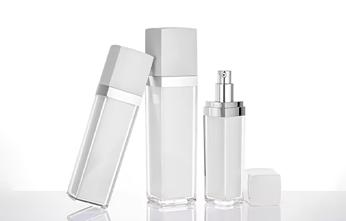 30ml 50ml 100ml 이중 벽 로션 펌프 병 아크릴 독특한 맞춤형 바디 케어 포장
